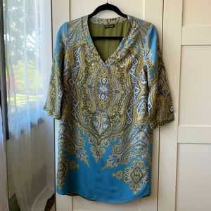 Massimo Dutti Paisley Tunic Dress size 6